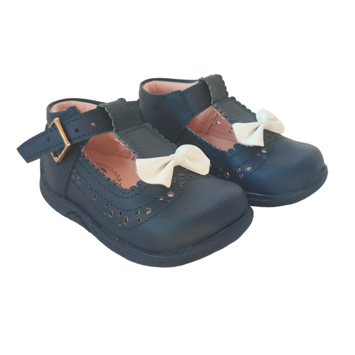 GENERICO - CALZADO CUERO NIÑA JUGUETONA AZUL