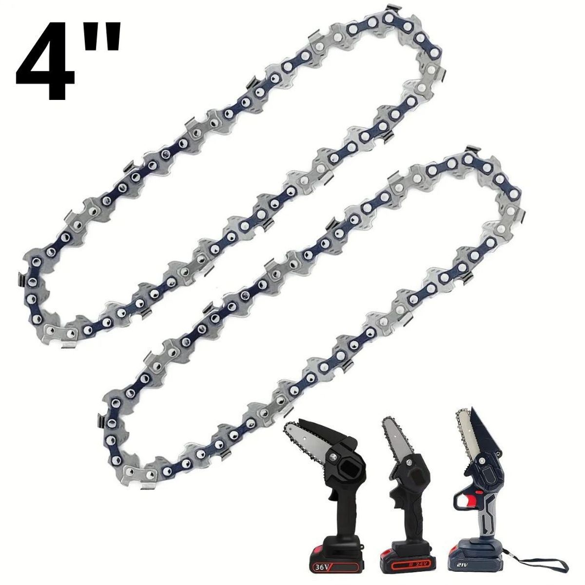 OEM - 02 Cadena Mini Motosierra Repuesto 4 Pulgada