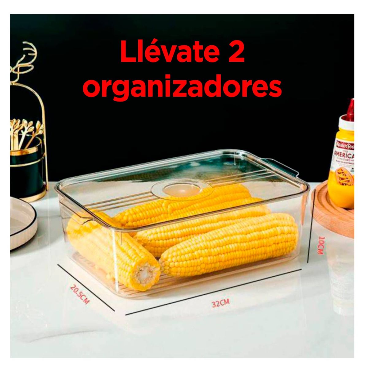 GENERICO - Organizador de Refrigerador x2