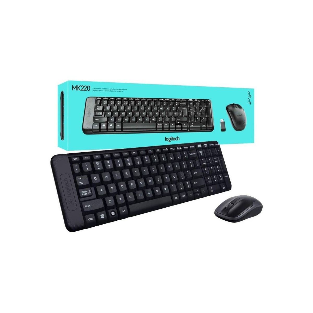 LOGITECH - kit logitech inalambrico mk220