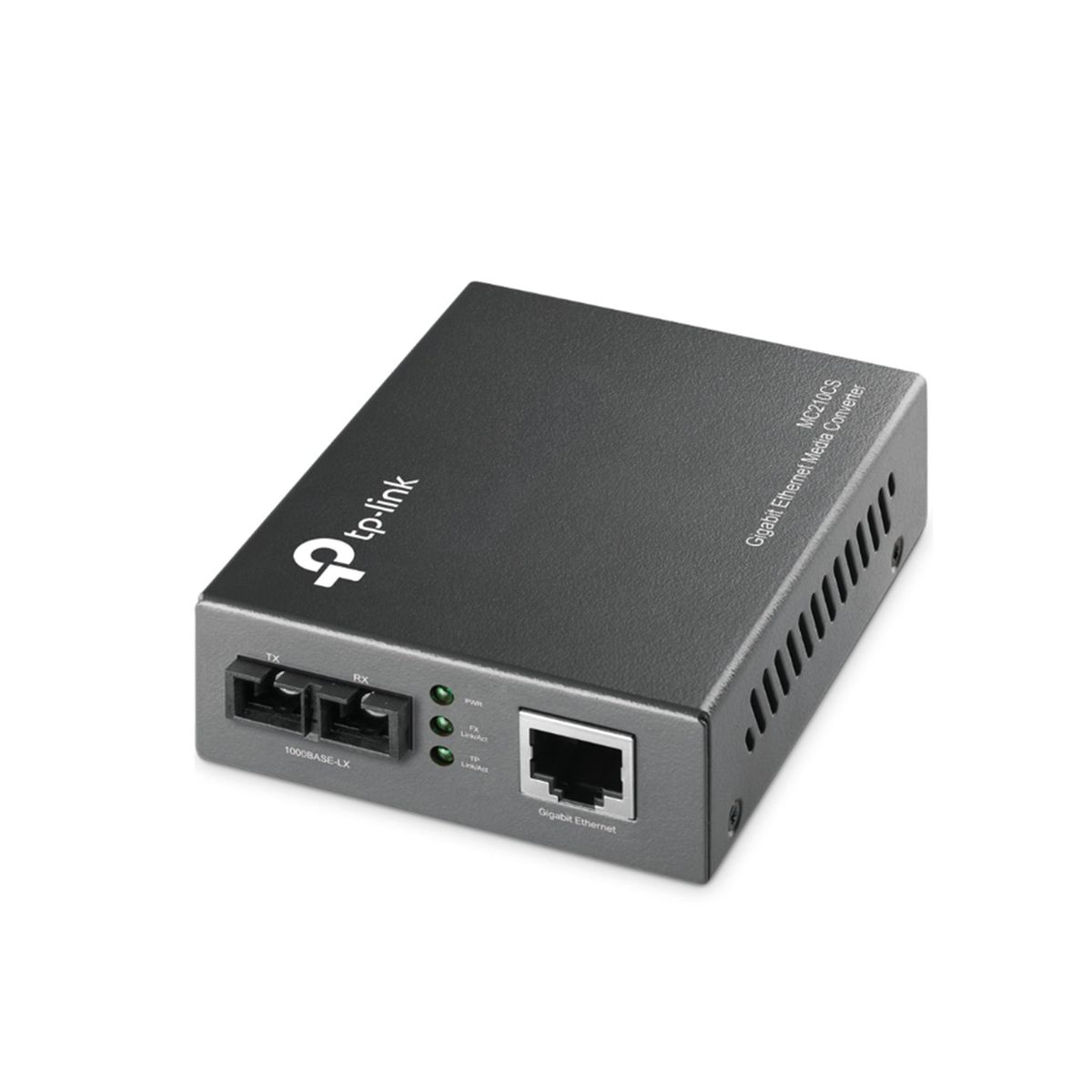 TP LINK - CONVERTIDOR TP-LINK MC210CS RJ45 A FIBRA  1000MBPS P/N: MC210CS