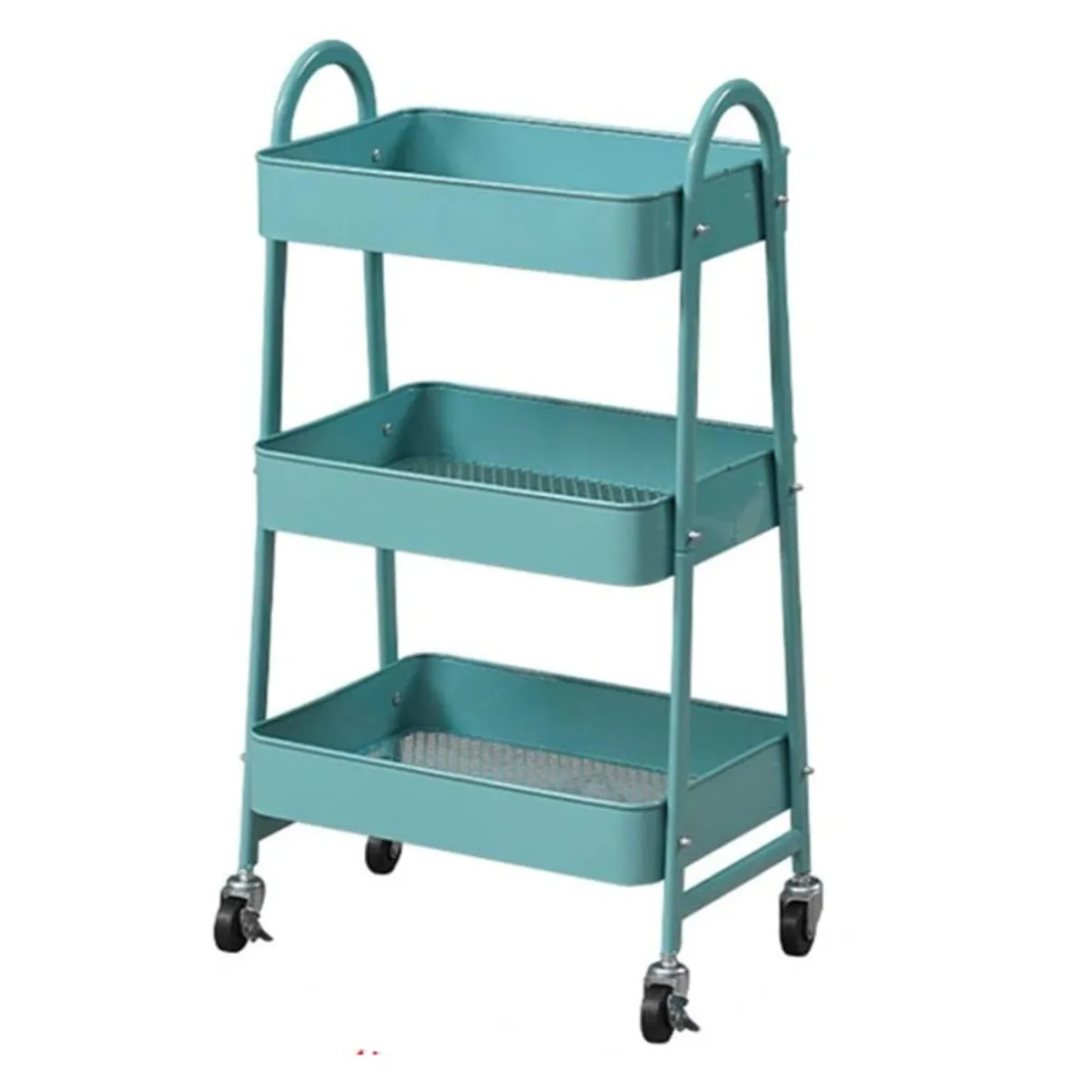 GENERICO - Organizador Turques De Metal Multiusos 3 Niveles Con Ruedas