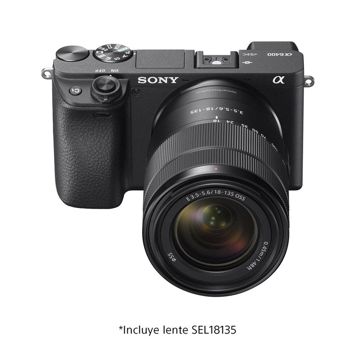 SONY - Sony Cámara semi profesional Alpha APS-C Mirrorless ILCE-6400M