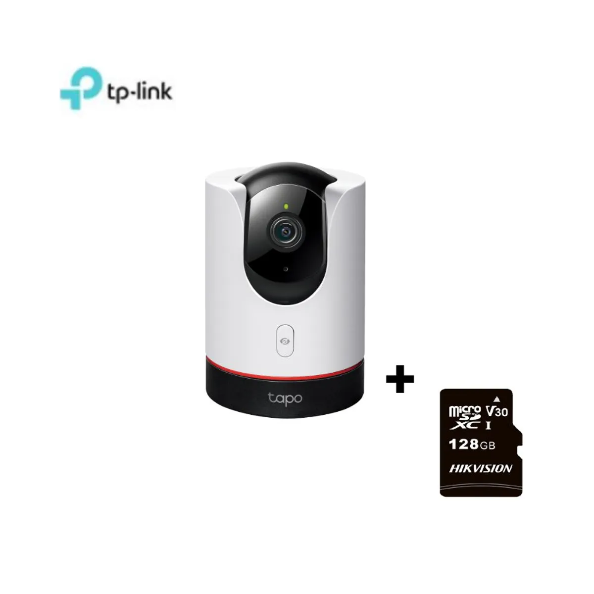 TP LINK - Cámara de seguridad Wi-Fi para interiores 2K Tapo C225 - Tp-Link + SD 128 GB