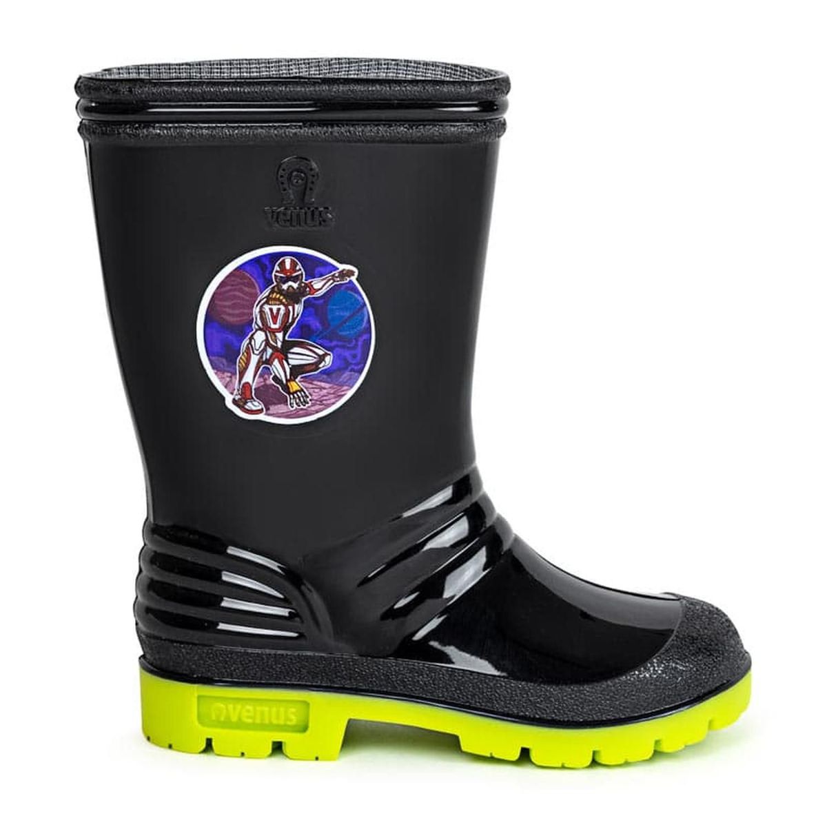 VENUS - BOTA INFANTIL CON STICKER ULTRA NEGRO - Negro