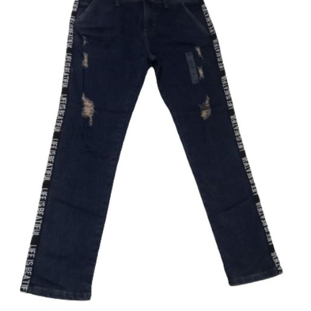 GENERICO - PANTALON JEAN RAZGADO PARA HOMBRE