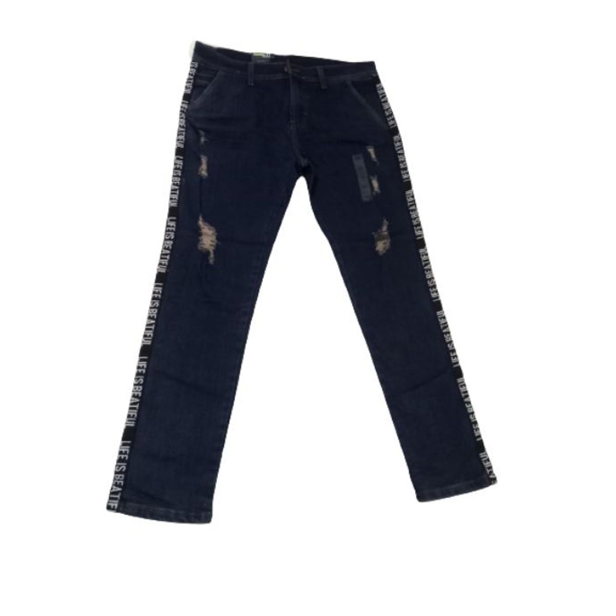 GENERICO - PANTALON JEAN RAZGADO PARA HOMBRE