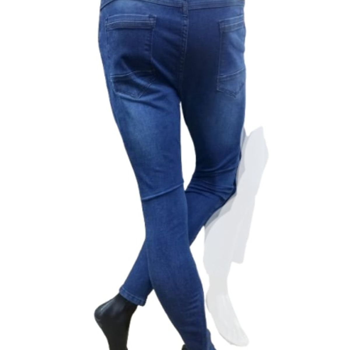 GENERICO - PANTALON JEAN RAZGADO PARA HOMBRE