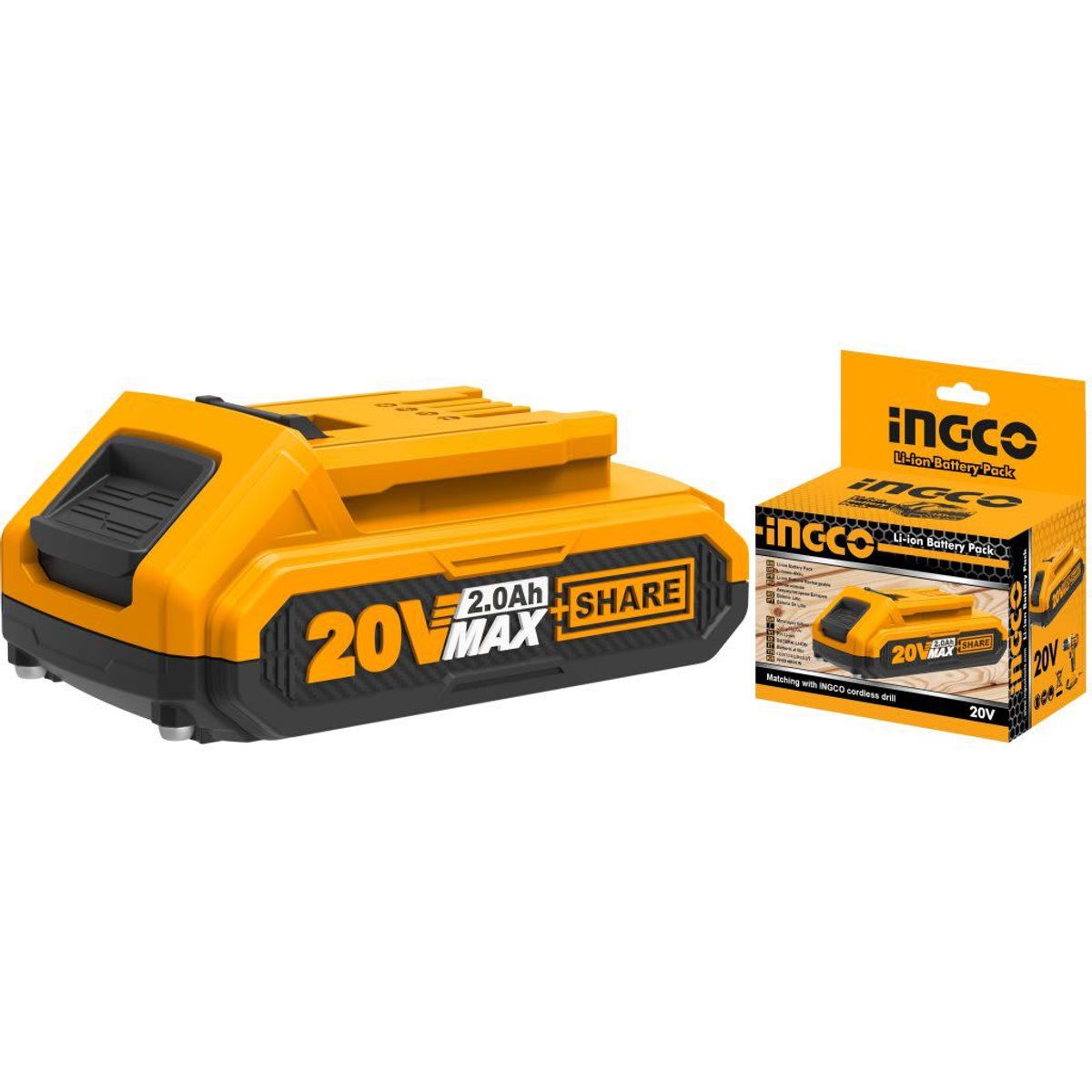 INGCO TOOLS - Batería Ingco FBLI2001 20V 2.0 Ah