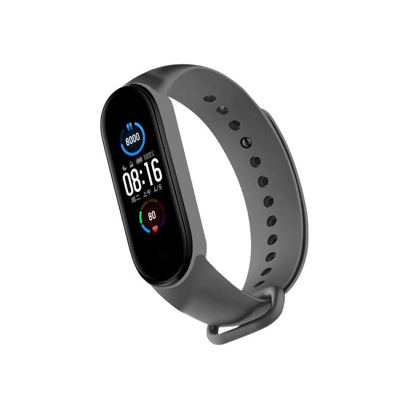GENERICO - Correa Compatible con Xiaomi Mi Band 8 Gris Oscuro