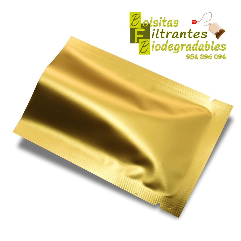 LA SEMILLITA PERUANA - 50 Sobre Bilaminado Dorado opaco con abre fácil fino acabado