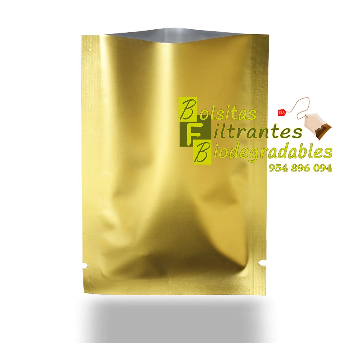 LA SEMILLITA PERUANA - 1000 Sobre Bilaminado Dorado opaco con abre fácil fino acabado