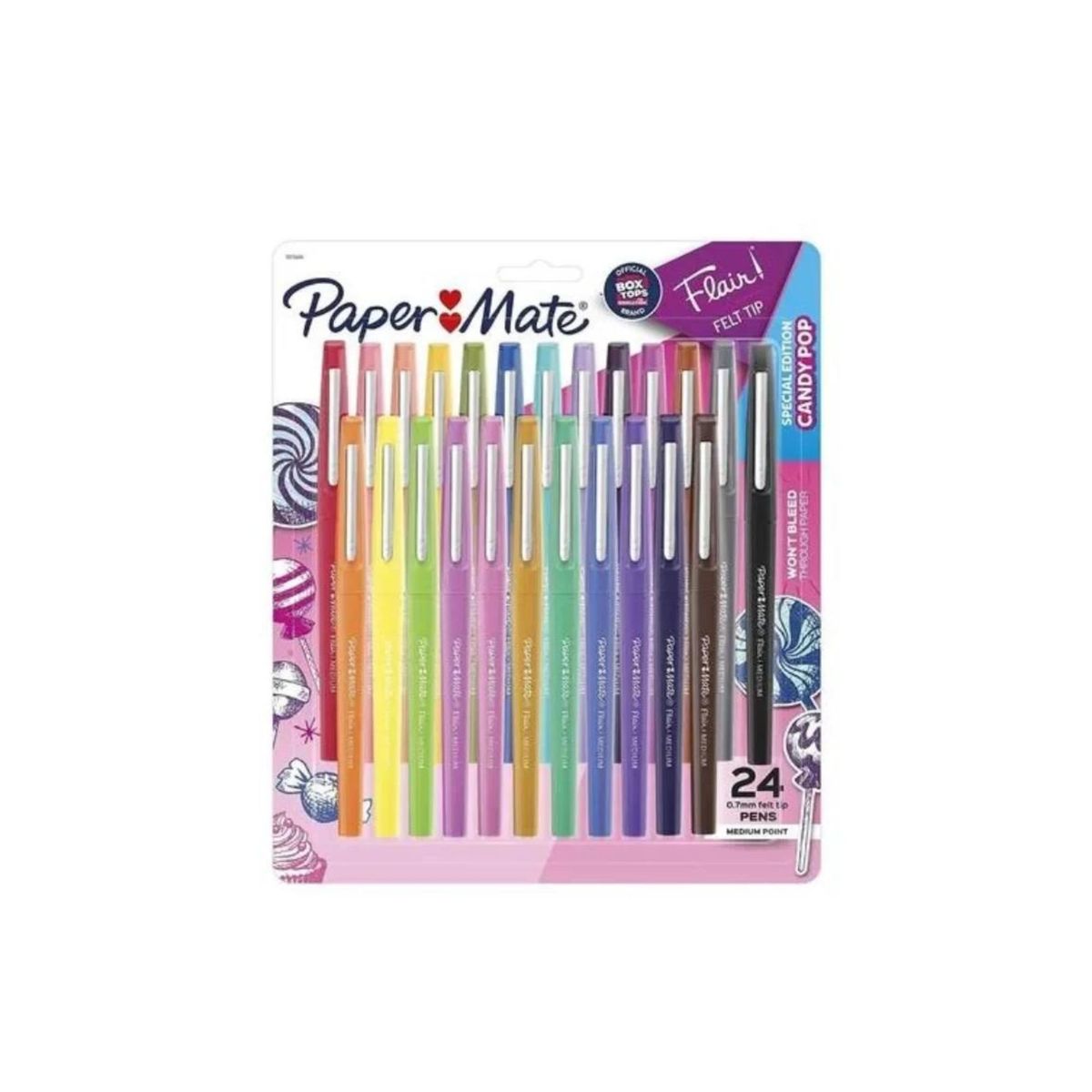PAPER MATE - Paper Mate Rotulador Flair Pta Media Candy Pop x24
