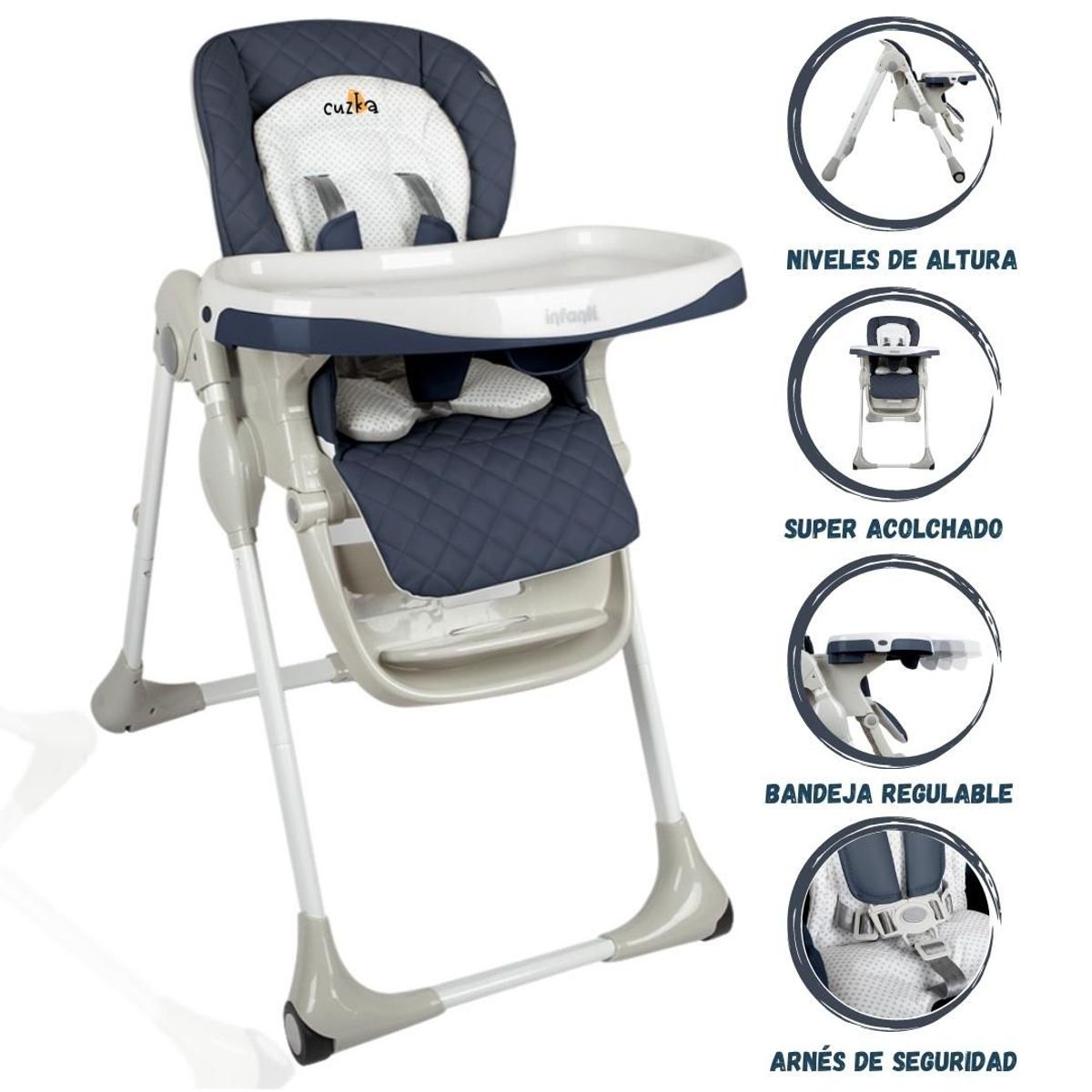 INFANTI - Silla Graduable INFANTI »HAPPY MEAL PRO» BLUE