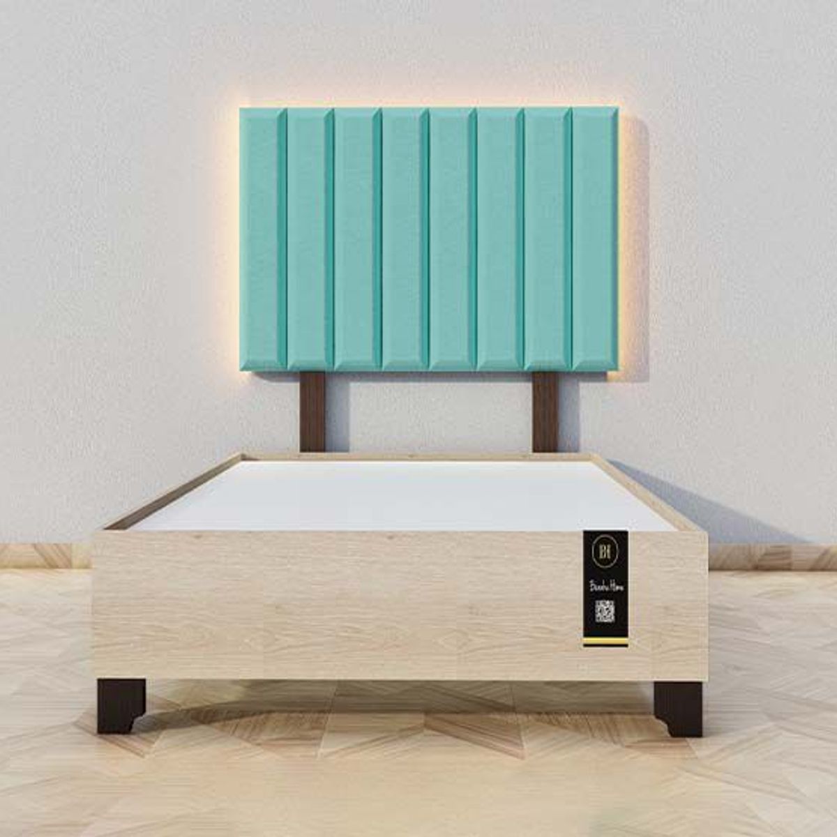 BARAKA HOME - Dormitorio Enns + Cabecera Led Córdoba 2 plz - Jade y Damasco