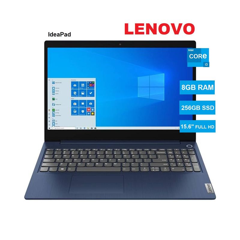 LENOVO - Laptop Lenovo Core i3 IdeaPad 3 -15ITL6 8GB RAM 256GB SSD 15 FHD - ABYSS-BLUE
