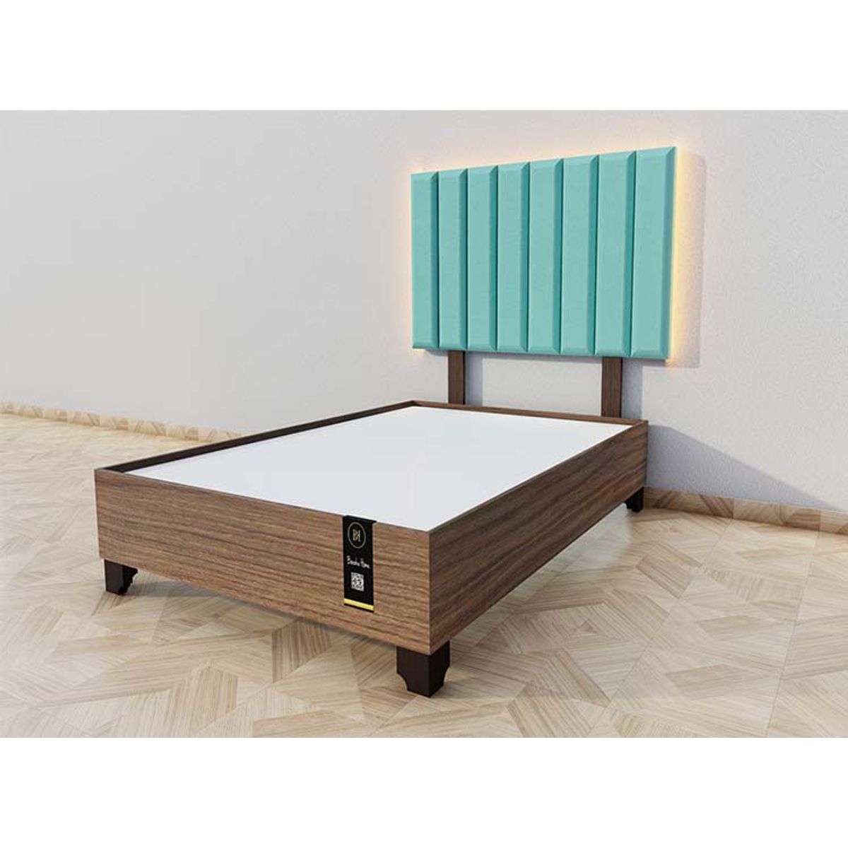 BARAKA HOME - Dormitorio Enns + Cabecera Led Córdoba 2 plz - Jade y Catania