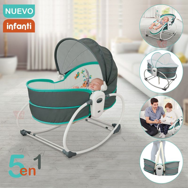 INFANTI - Silla Nido 5 en 1 ROCKER Infanti Verde 6537