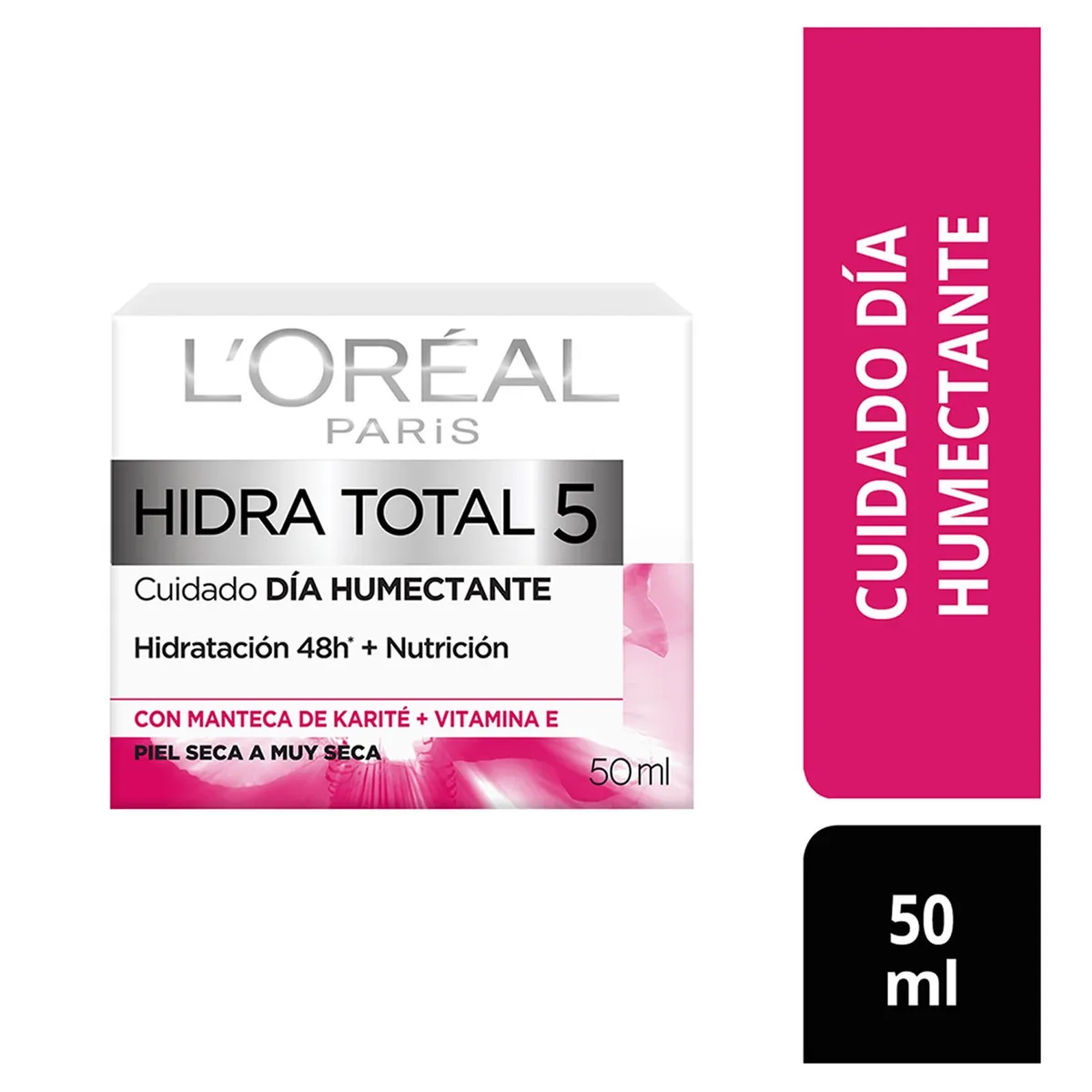 LOREAL PARIS - Crema humectante de día Hidra-Total 5 x 50 ml