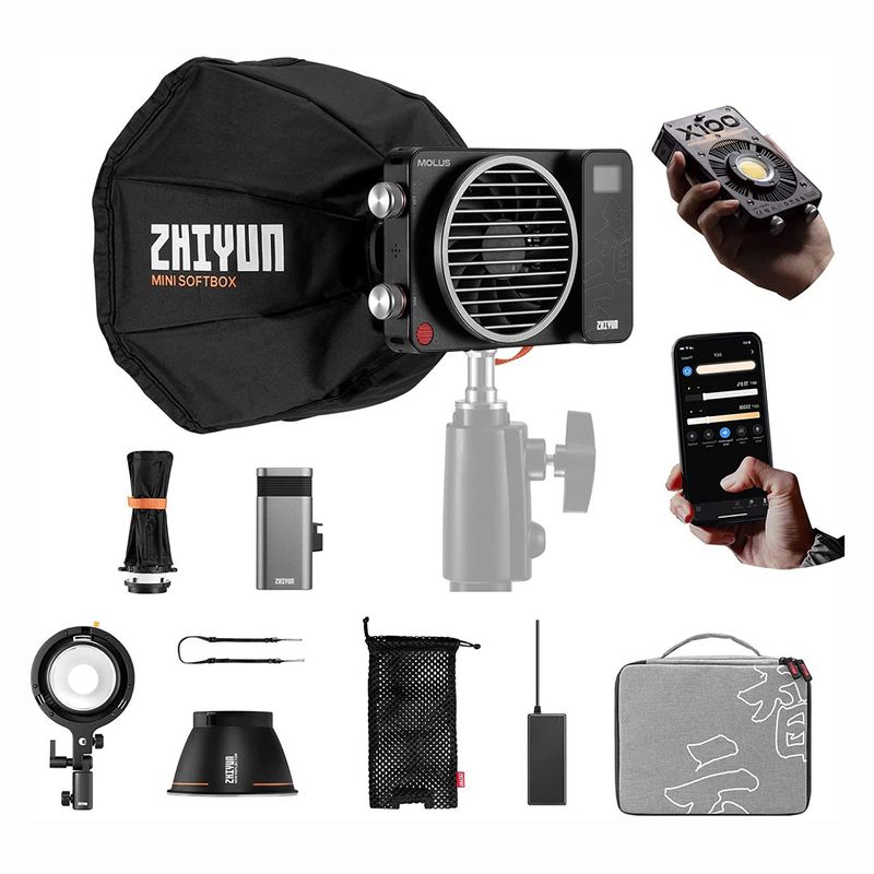 ZHIYUN - Zhiyun Molus X100 PRO Luz de video COB de 100W