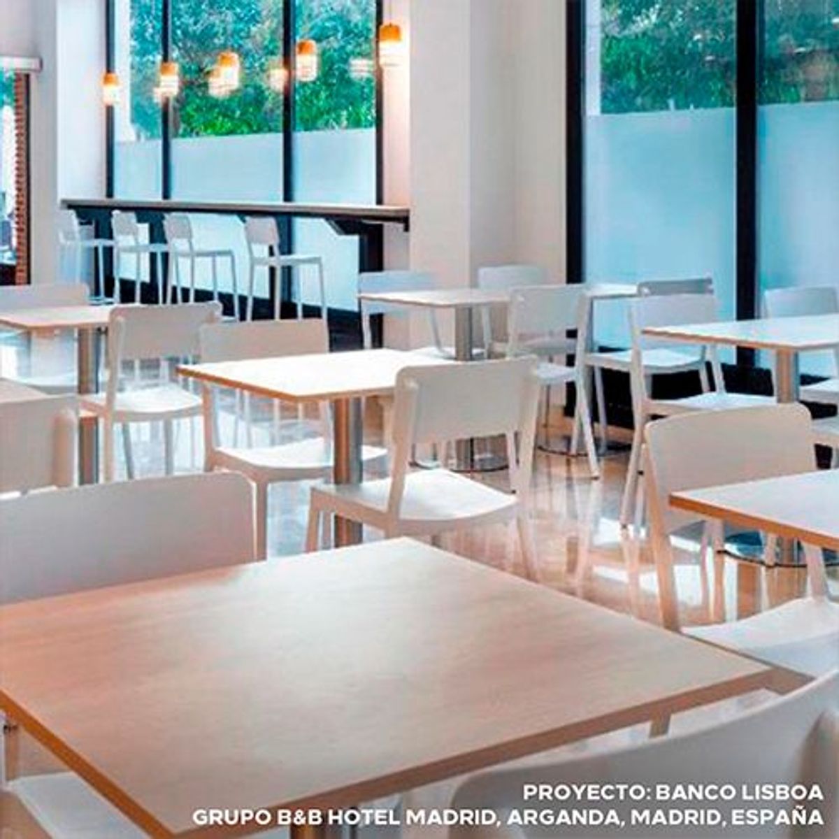 ZIYAZ - Silla Bar Lisboa Alto H77 Blanco