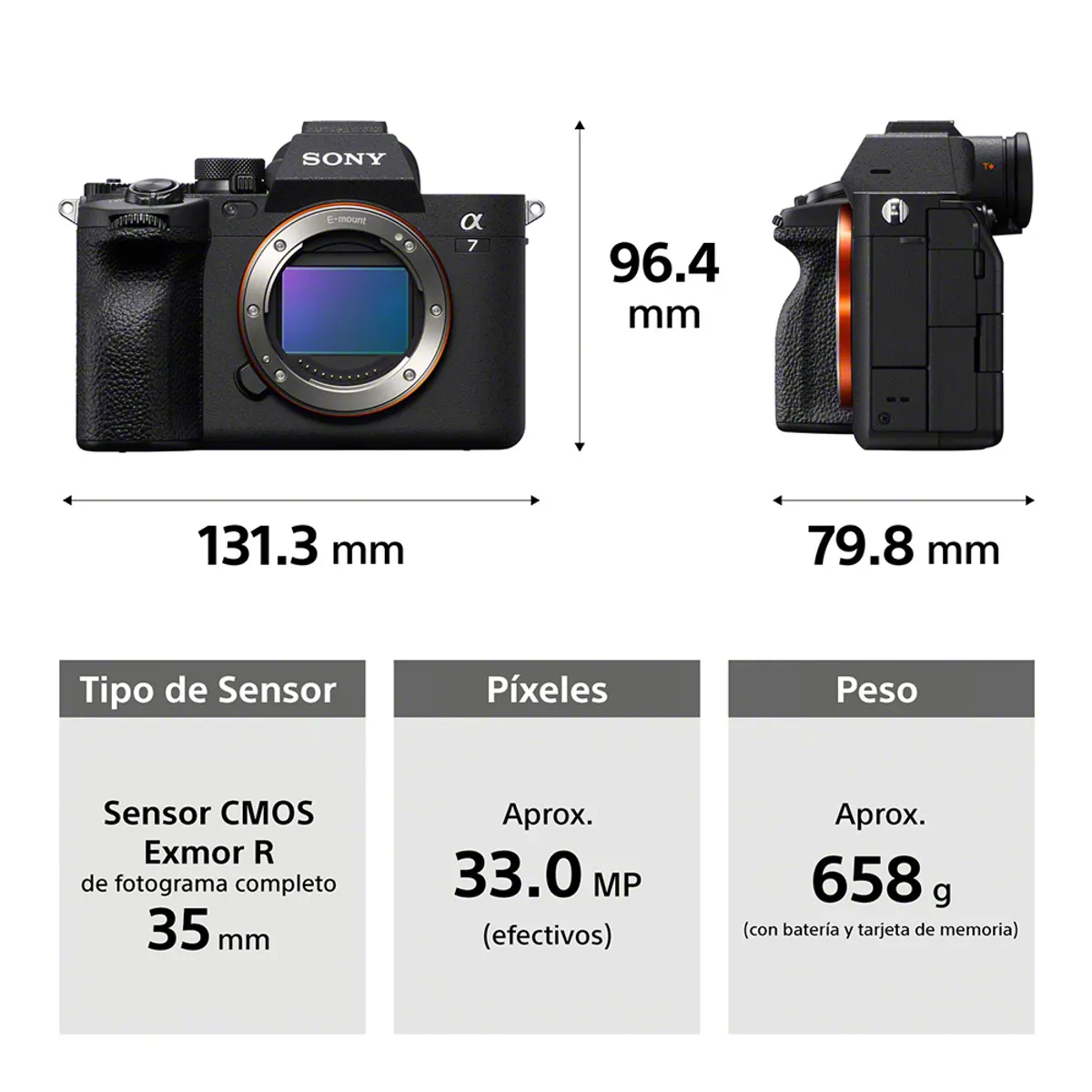 SONY - Sony Cámara Profesional Alpha Mirrorless ILCE-7M4