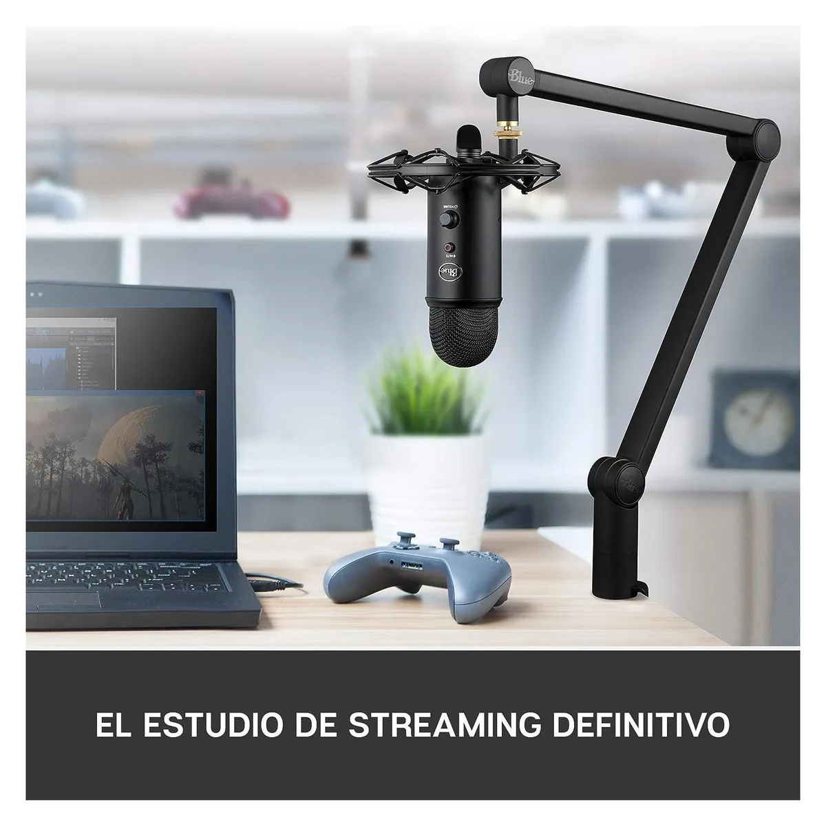 BLUE - Blue - Micrófono Yeticaster USB con Radius III y Compass