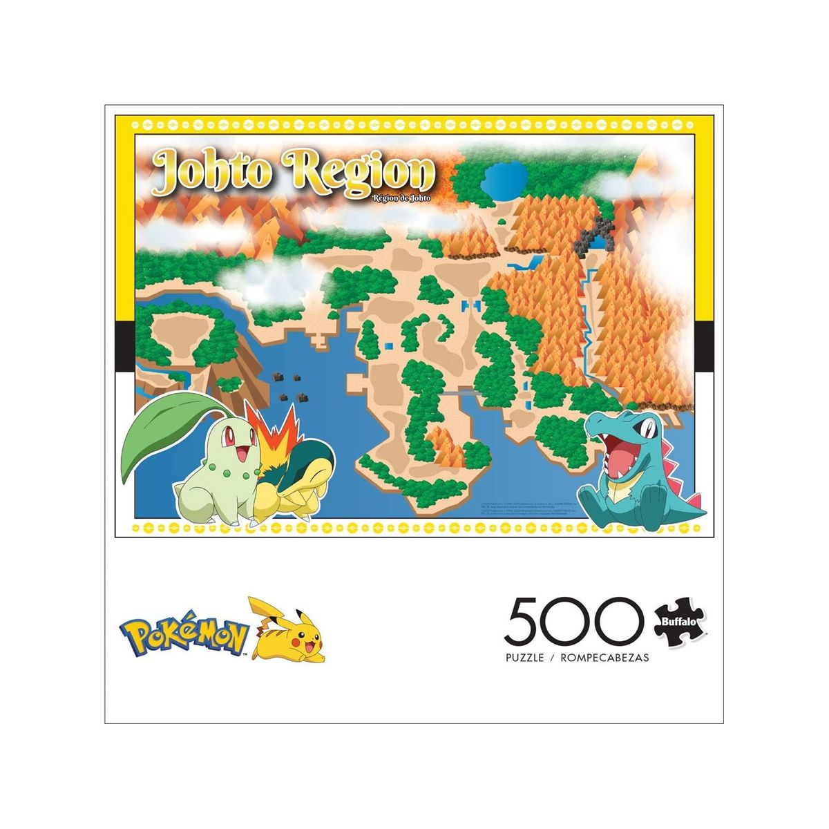 BUFFALO - POKEMON ROMPECABEZA JOHTO REGION 500 PIEZAS