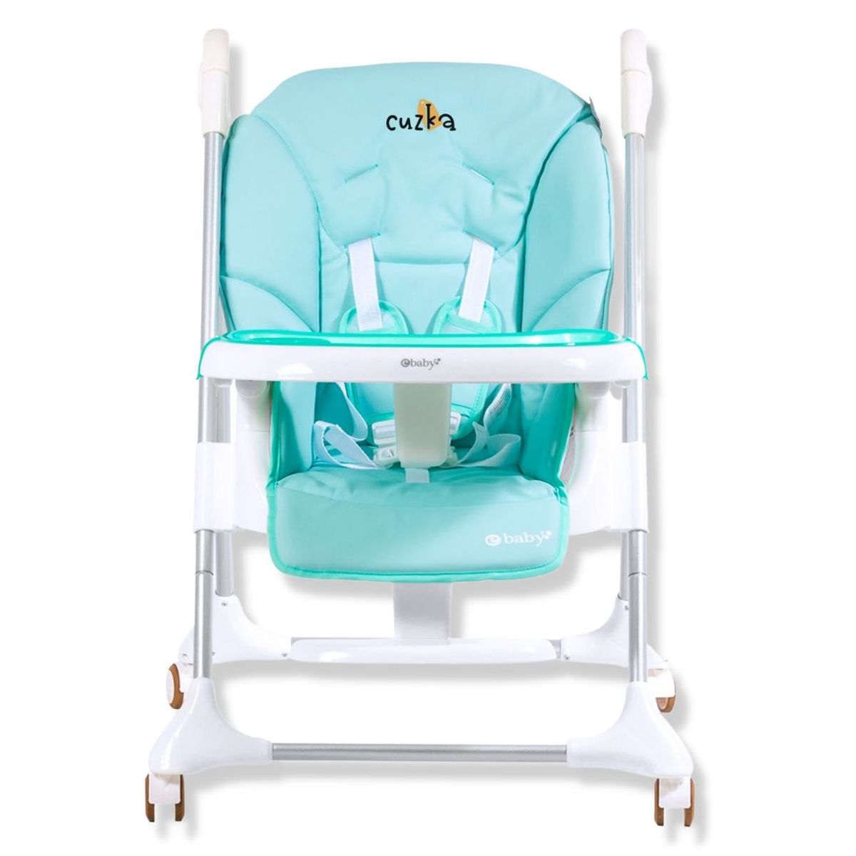 EBABY - Silla de Comer para Bebé Graduable »HARRIET» Ligth Green