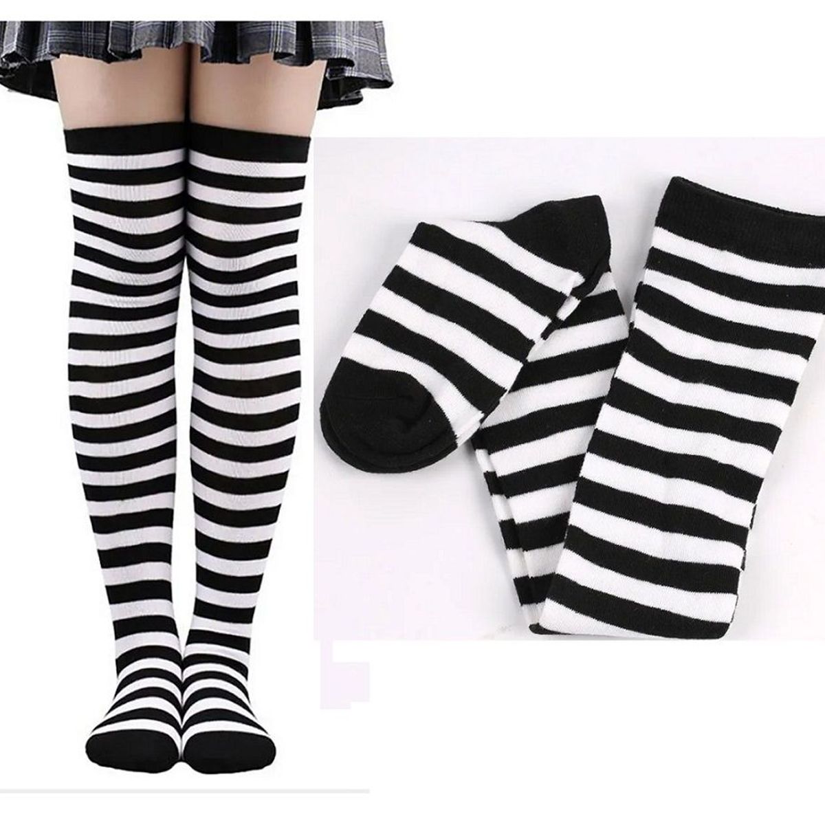 GENERICO - Medias coreanas calcetín lago de spandex y algodón