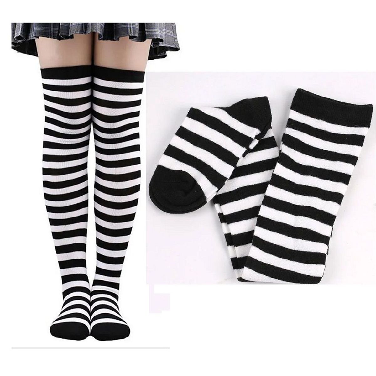 GENERICO - Medias coreanas calcetín lago de spandex y algodón