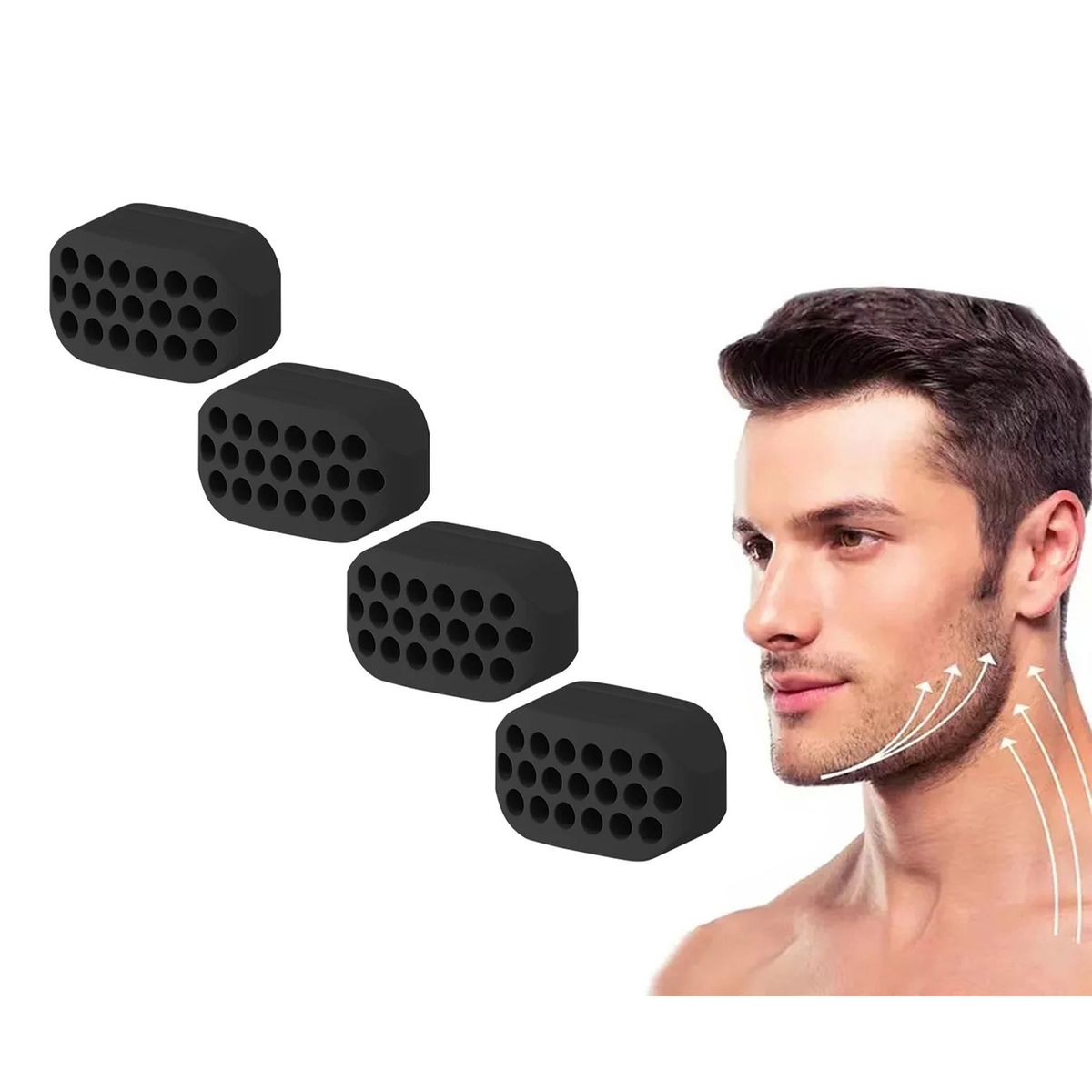 GENERICO - Ejercitador Mandibular, reduce papada 4 und