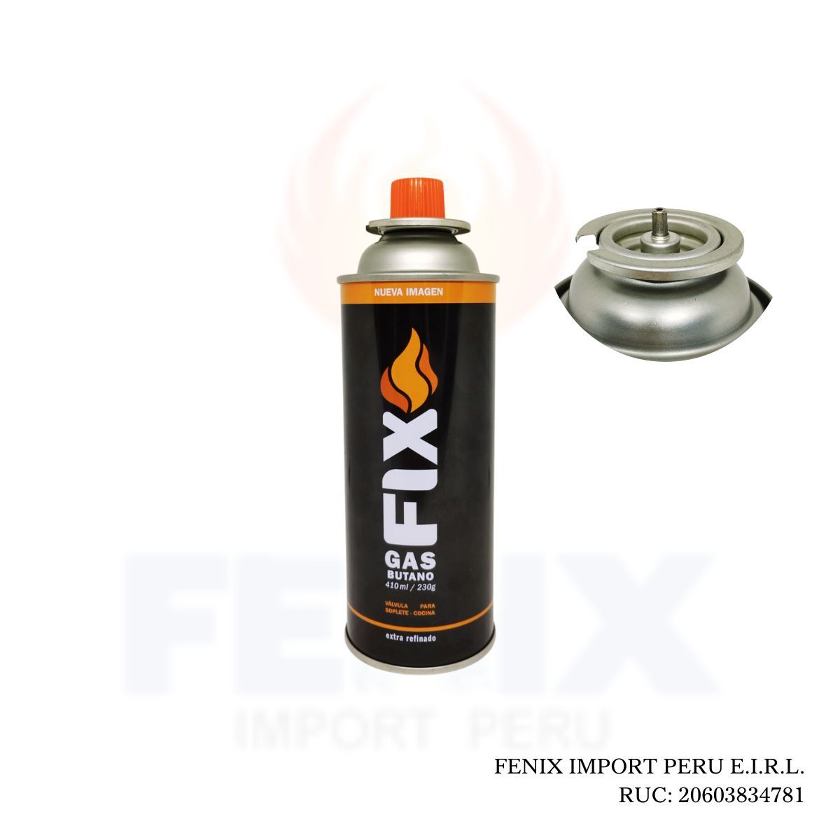 GENERICO - Gas Butano FIX Ultra Refinado Valvula Universal 230g