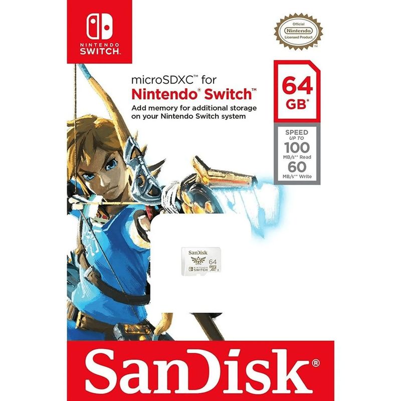 SANDISK - Sandisk Memoria Micro SDXC UHS 64GB Para Nintendo Switch
