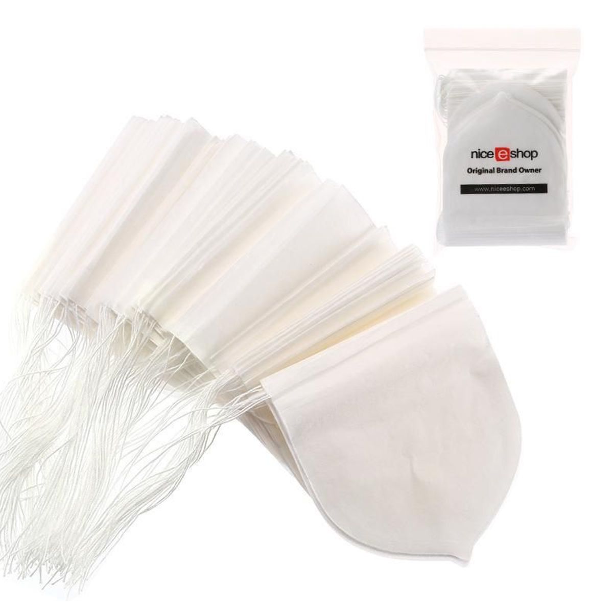 GENERICO - 50 Filtrante papel filtro circular blanco 6.4x6cm