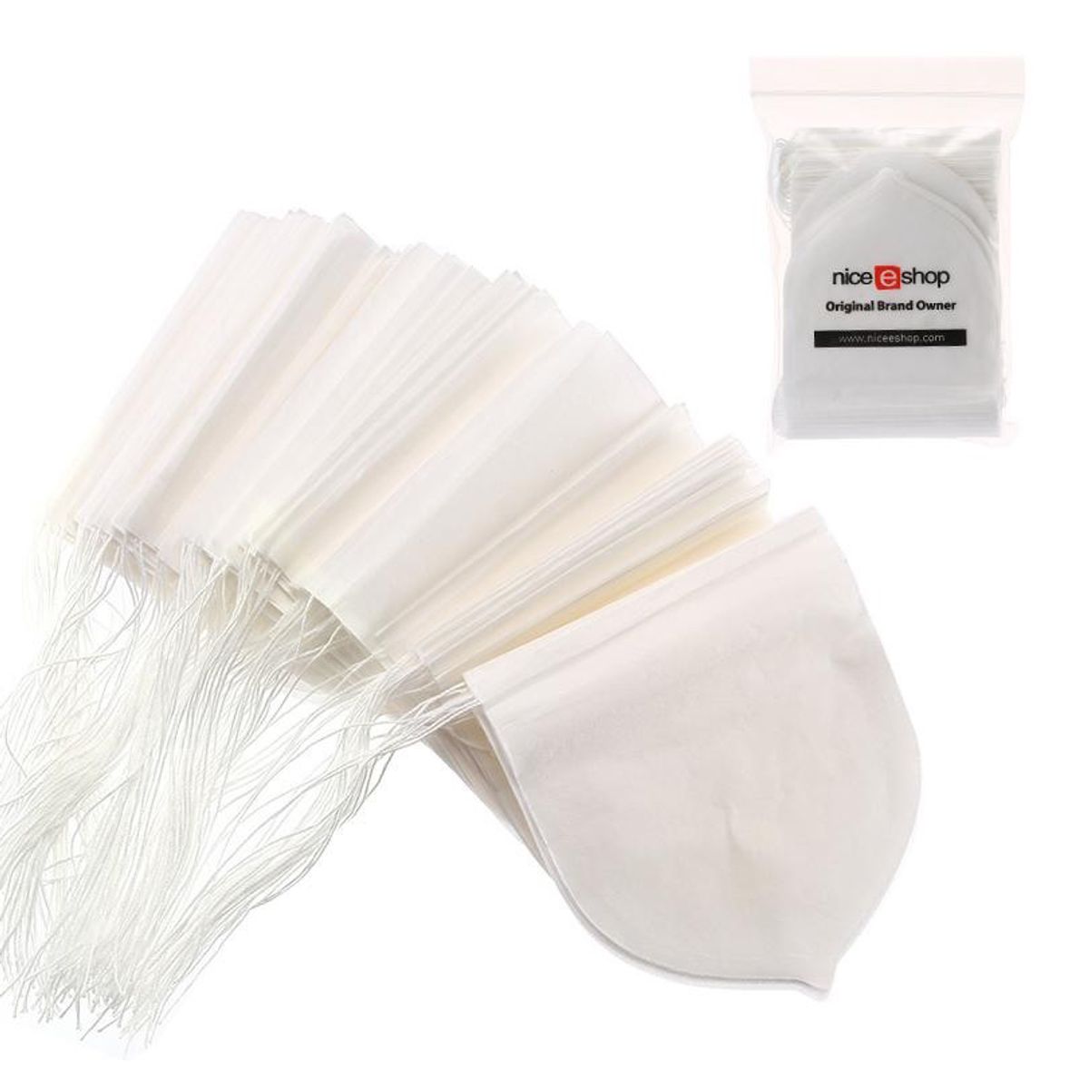 GENERICO - 100 Filtrante papel filtro circular blanco 6.4x6 cm