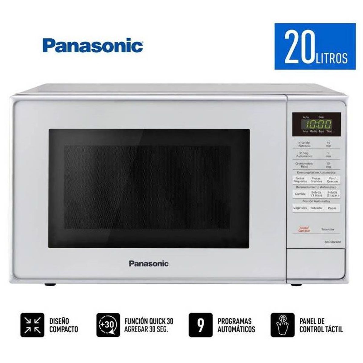PANASONIC - Horno Microondas NN-SB25JMRPK 20 Litros