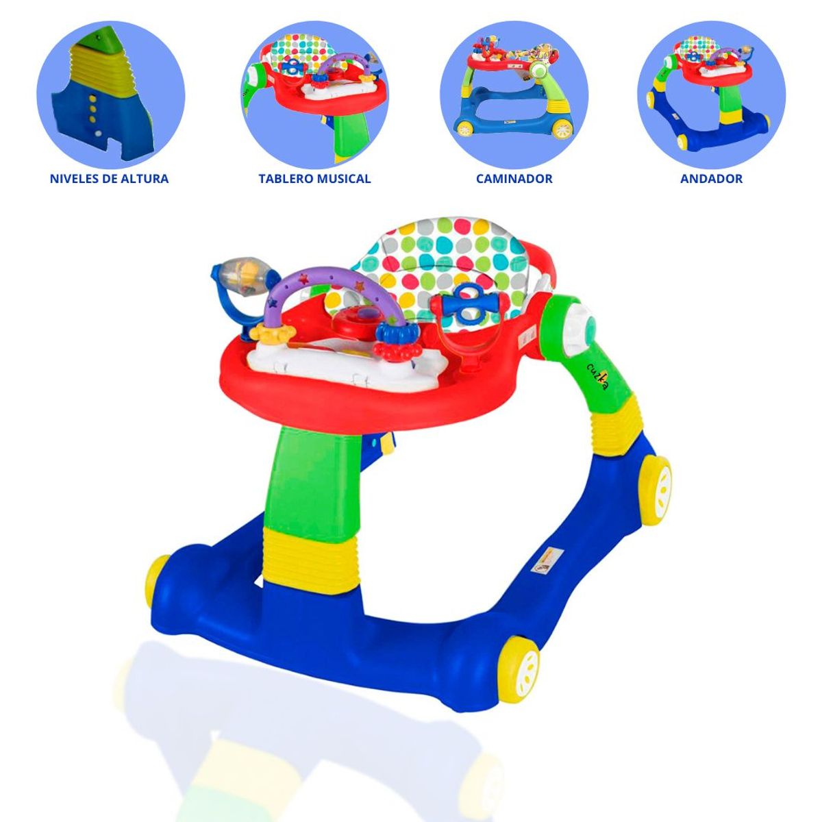 GENERICO - Andador Para Bebé Caminador «MAMA LOVE» Blue