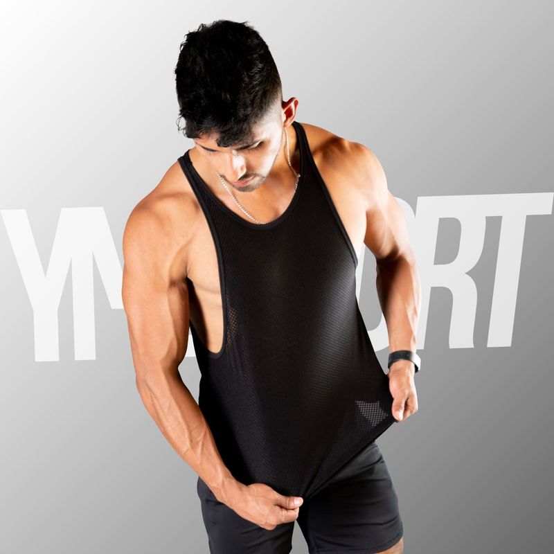 YML SPORT - BVD Malla Entrenamiento Hombre - BVD GYM Negro - YML Sport