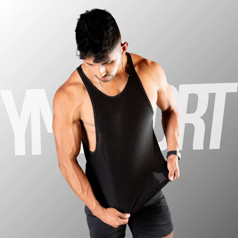YML SPORT - BVD Malla Entrenamiento Hombre - BVD GYM Negro - YML Sport