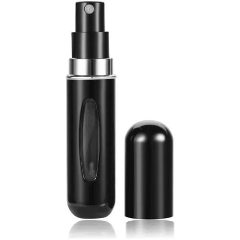 GENERICO - Atomizador de Perfume Negro Metalizado Portable 5ml para Viaje