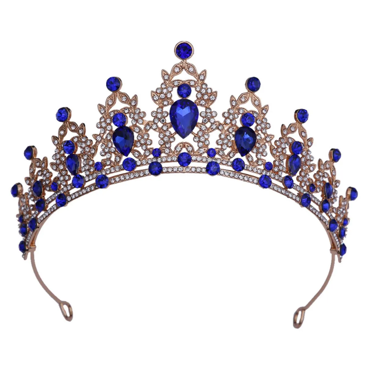 DENISASAA - Tiara Barroca Para Mujer Coronas Y Tiaras De Cristal Reina