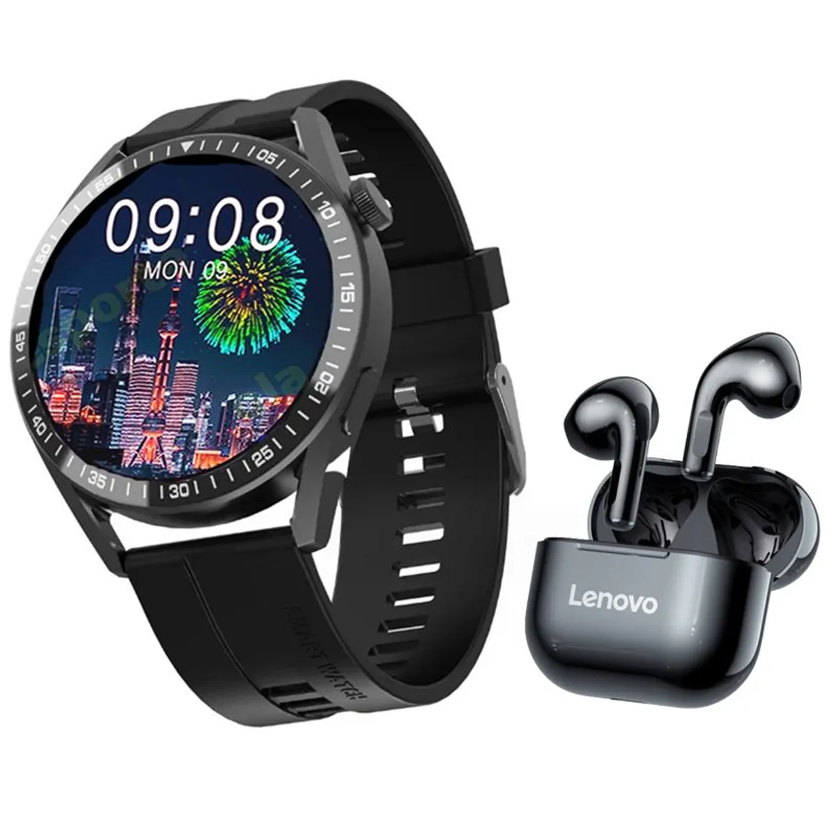LENOVO - Smartwatch GT-H reloj inteligente  Audifonos Lenovo LP40
