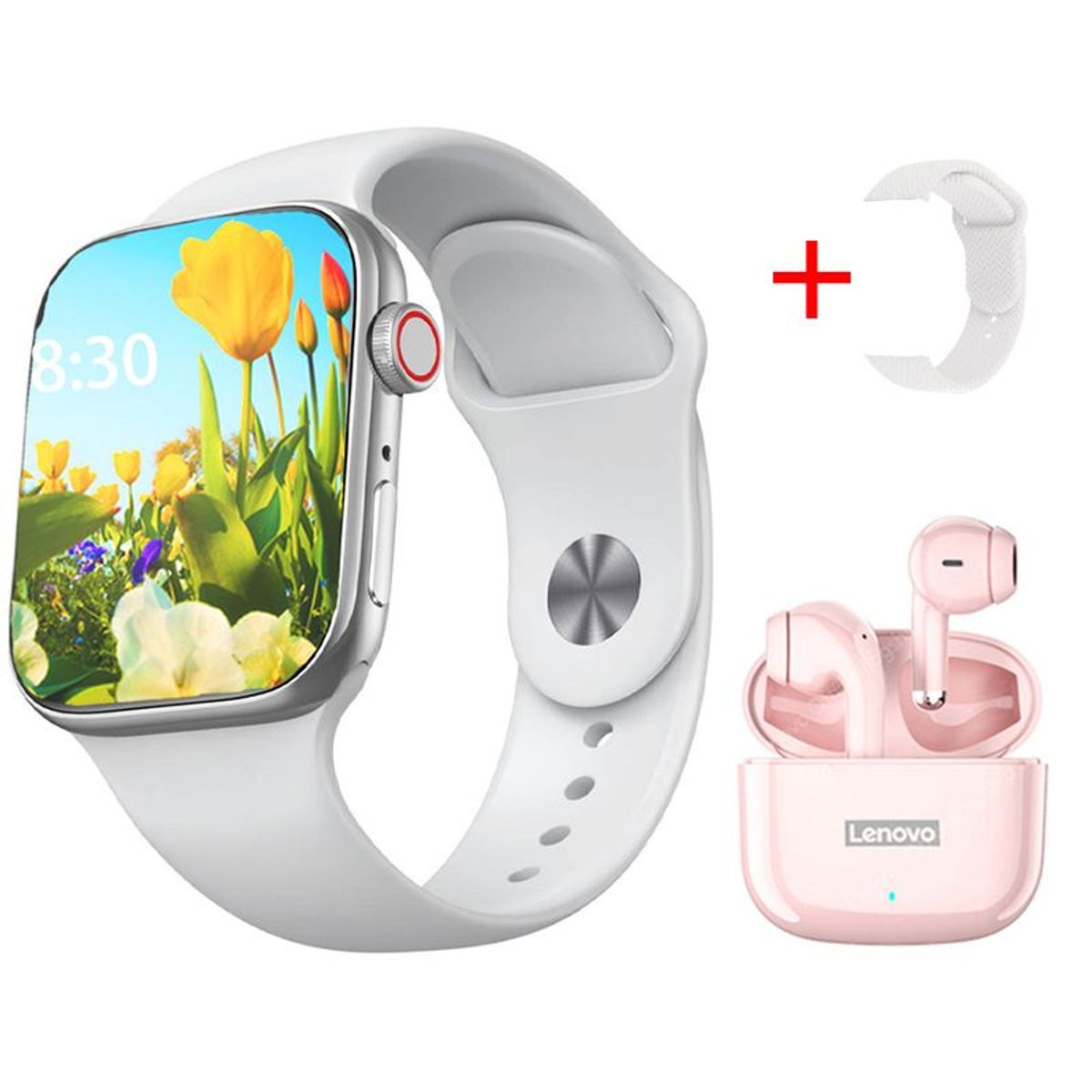 LENOVO - Audífonos Lenovo LP40 Pro-Rosa y Smartwatch GT-T2 PRO-W MAX 2.3 inch