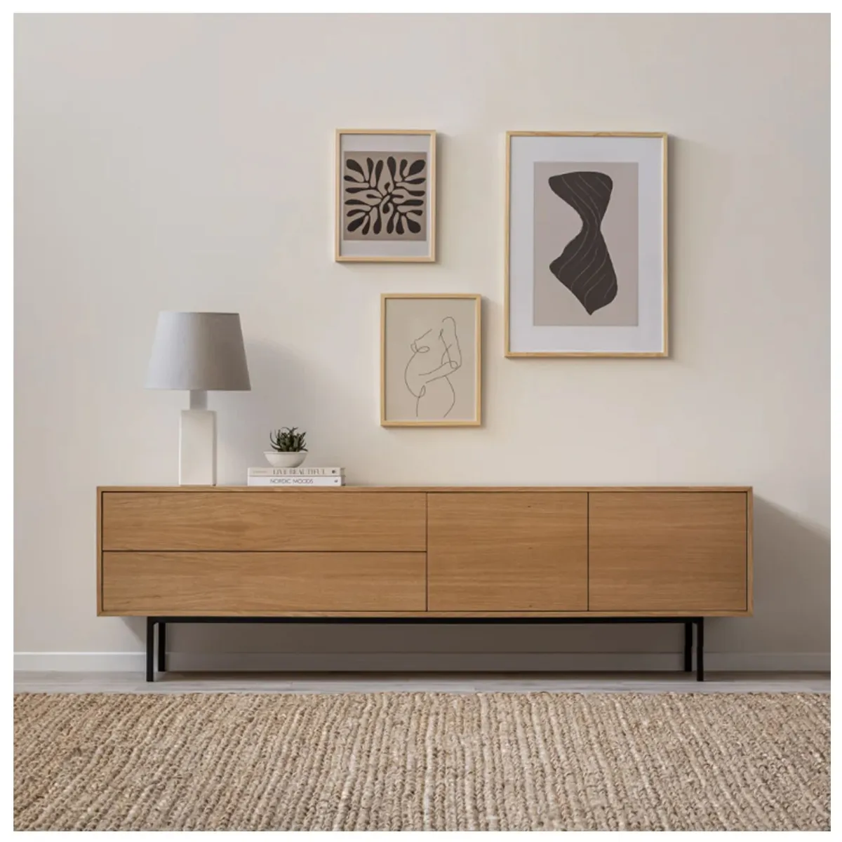 VENTITAS HOME - Mesa de Tv 77” Fiaol Ventitas Home Roble Buralo