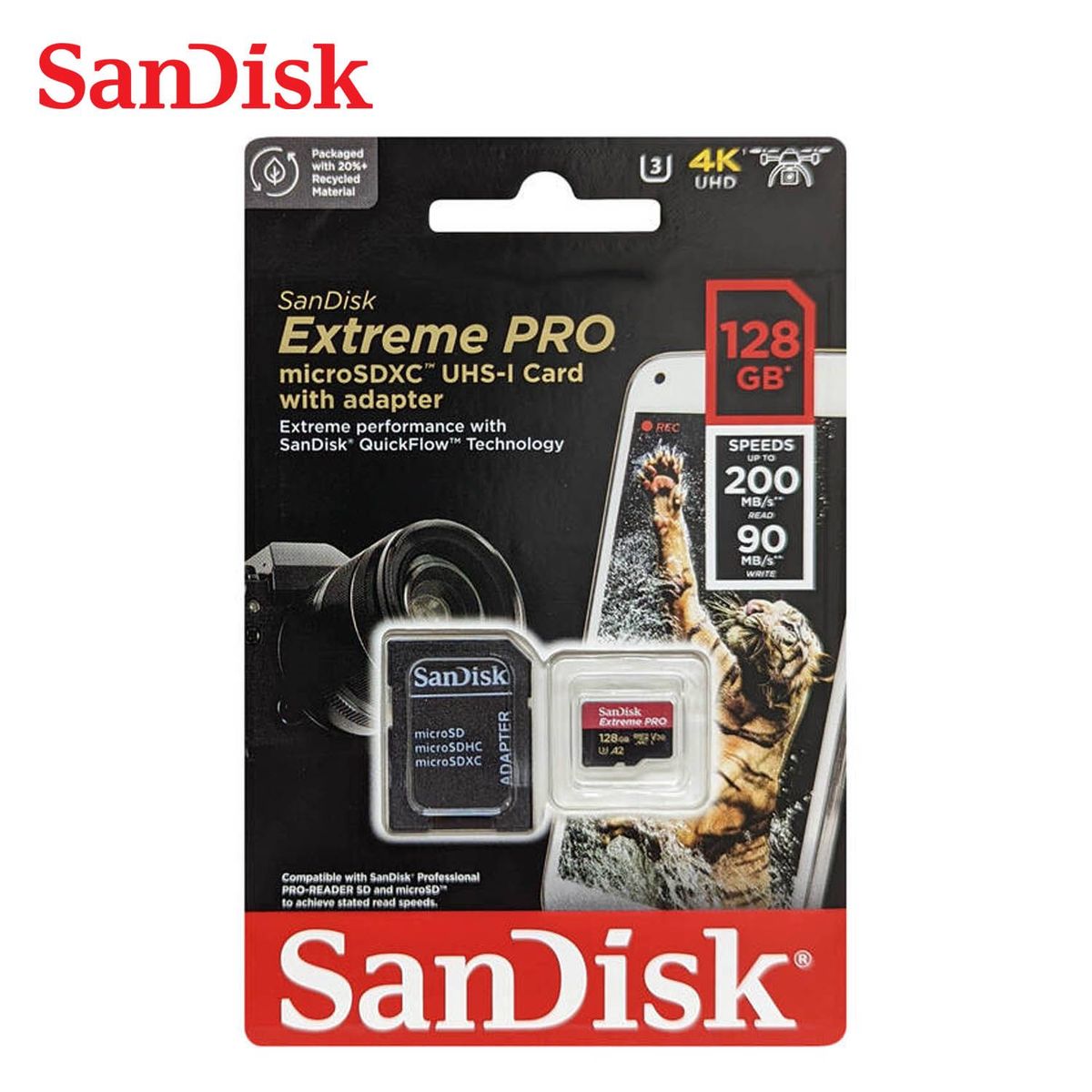 SANDISK - Sandisk Memoria Micro SD Extreme Pro 128GB 4k 200mbS A2 U3