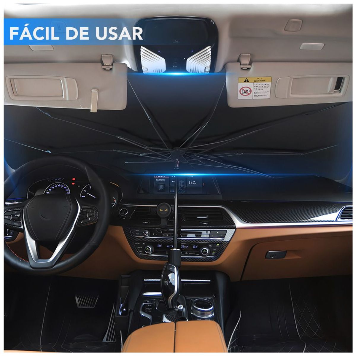 KELLER - Tapasol Plegable de Ventana Parabrisas de Auto RS0