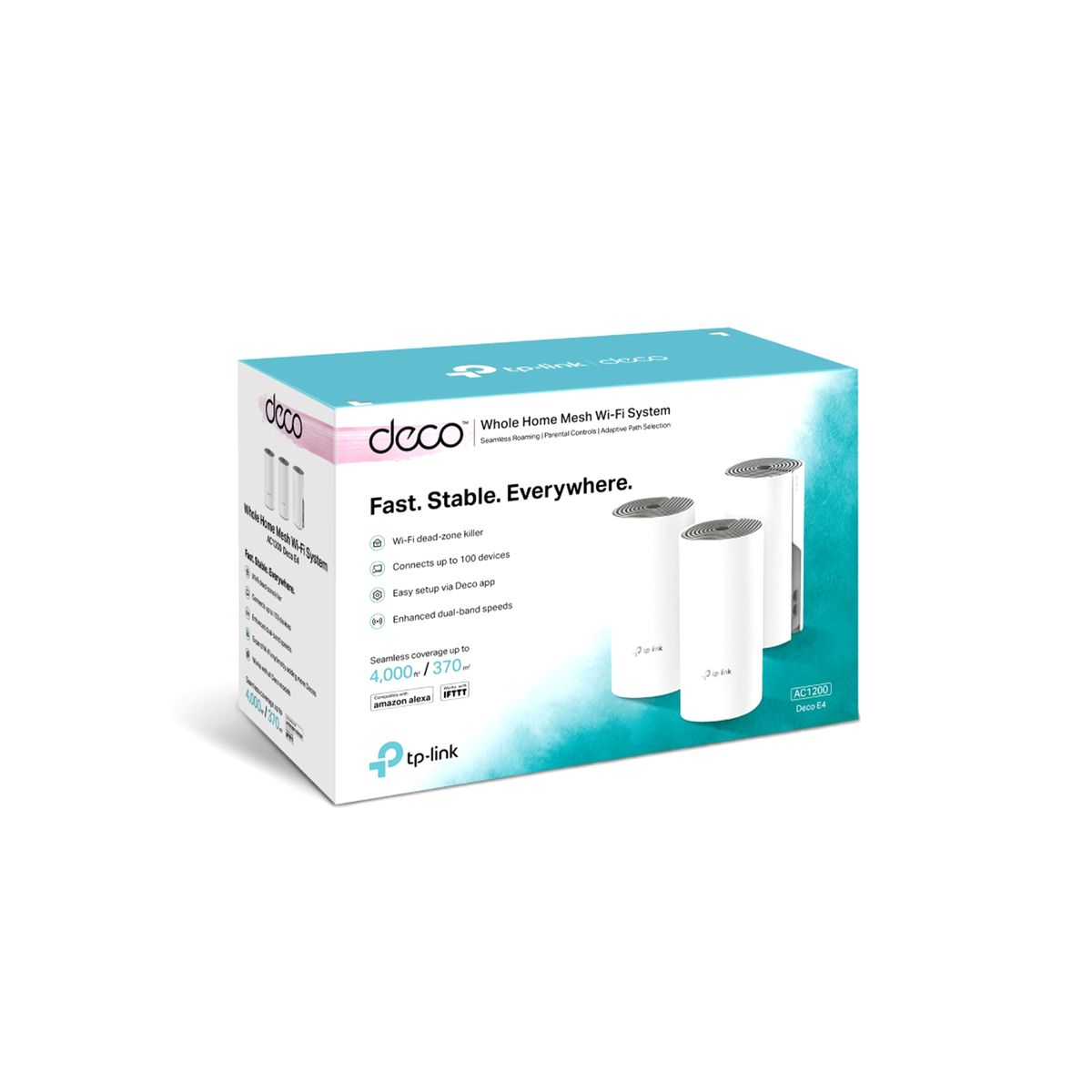 TP LINK - ACCESS POINT TP-LINK DECO E4- 3 PACK AC1200 P/N: DECO E4-3 PACK