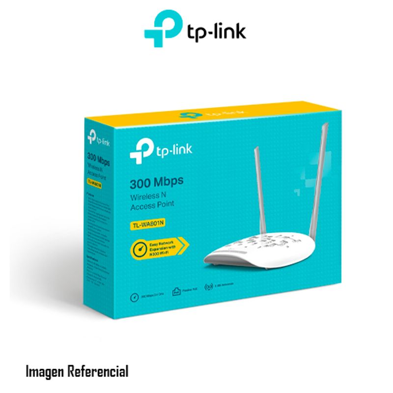 TP LINK - ACCESS POINT TP-LINK TL-WA801N 2 ANTENAS 5DBI - P/N: 0153500528