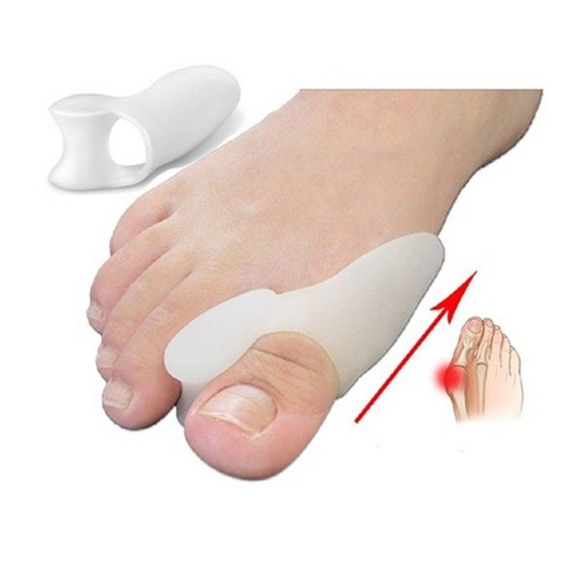 Protector De Juanete Mas Separador De Gel De Polímero x2, marca GENERICO - Foto Principal